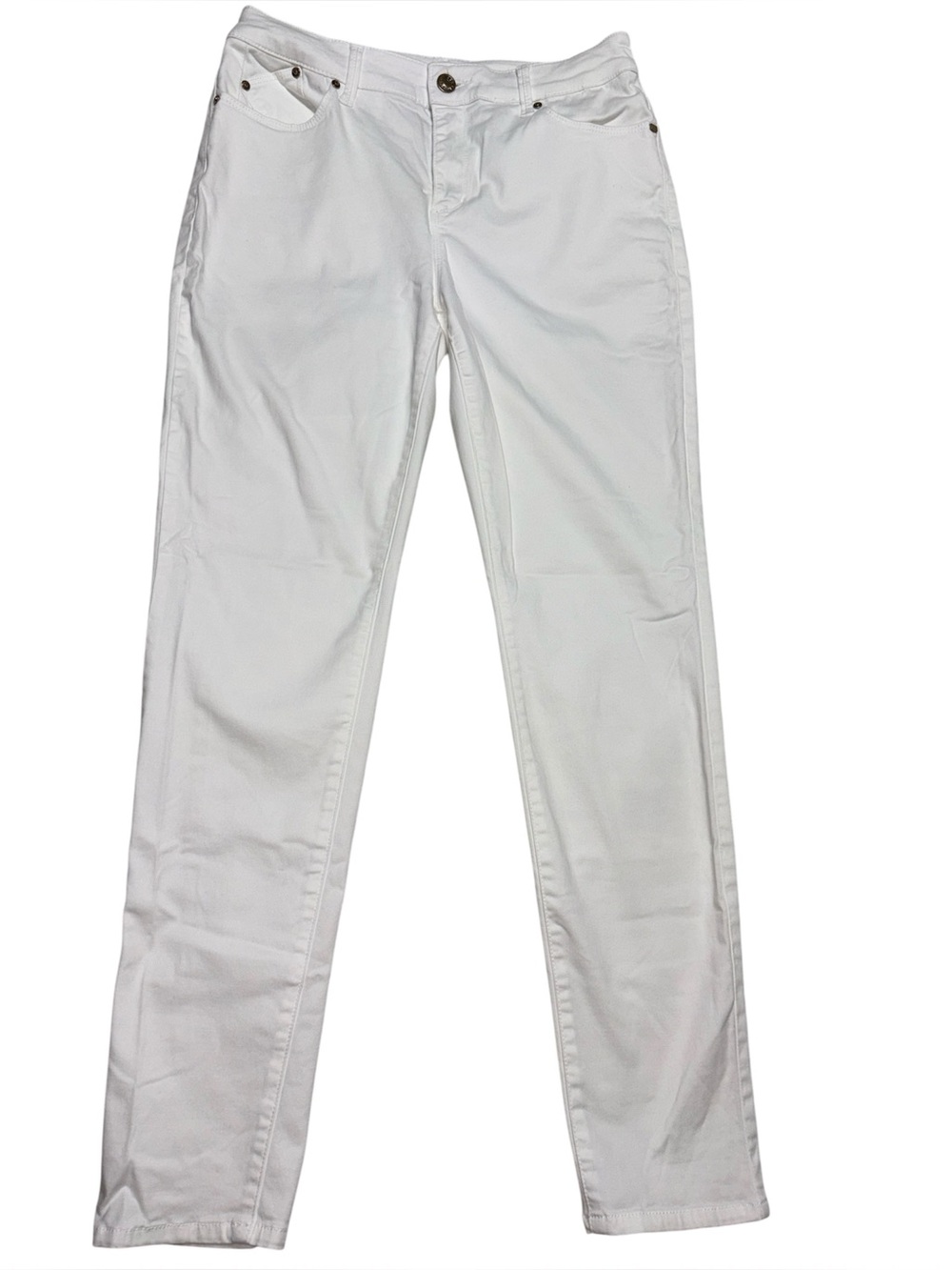 Chico’s White Slim Leg Brush Twill Jeans/Jeggins